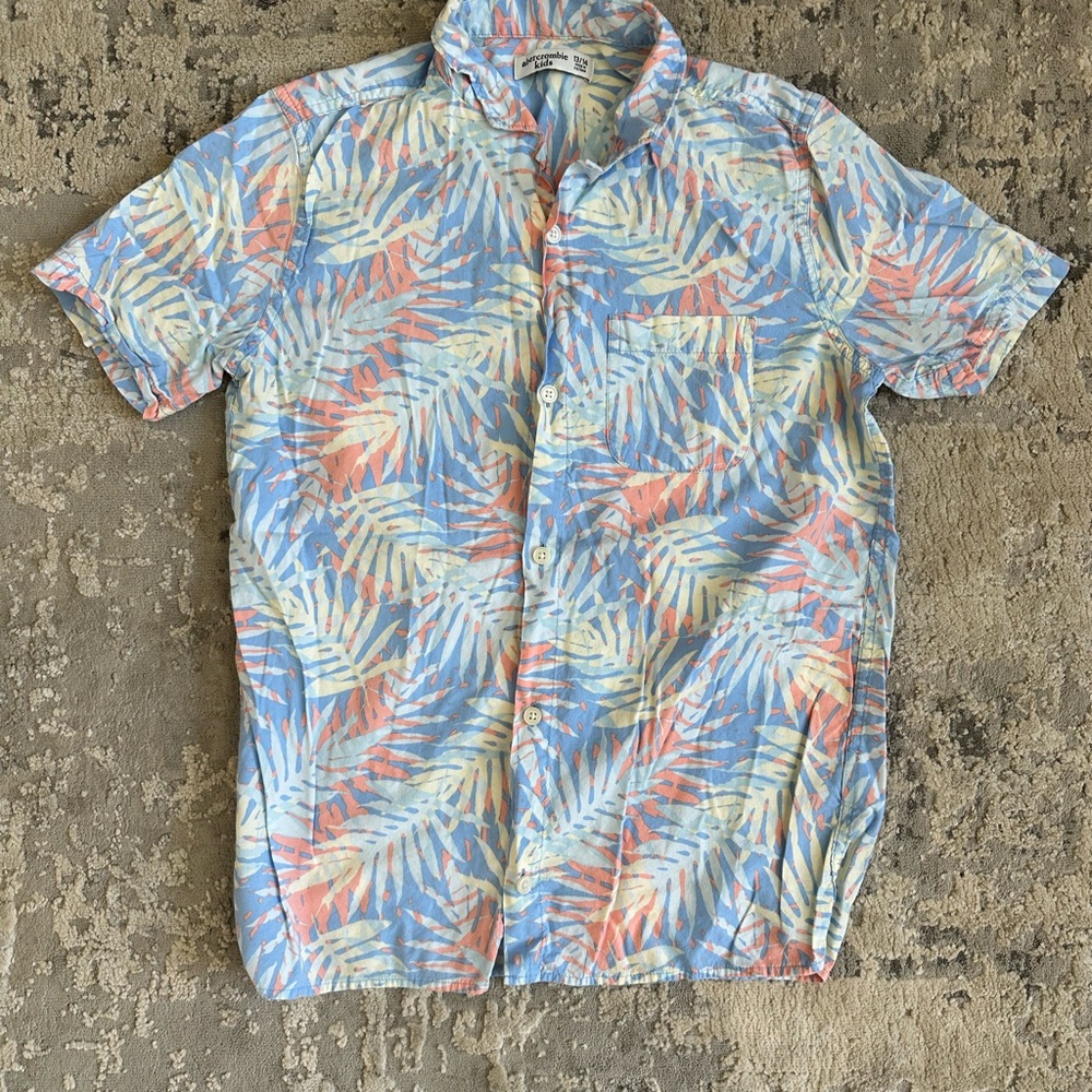 Tropical Print Youth Shirt
